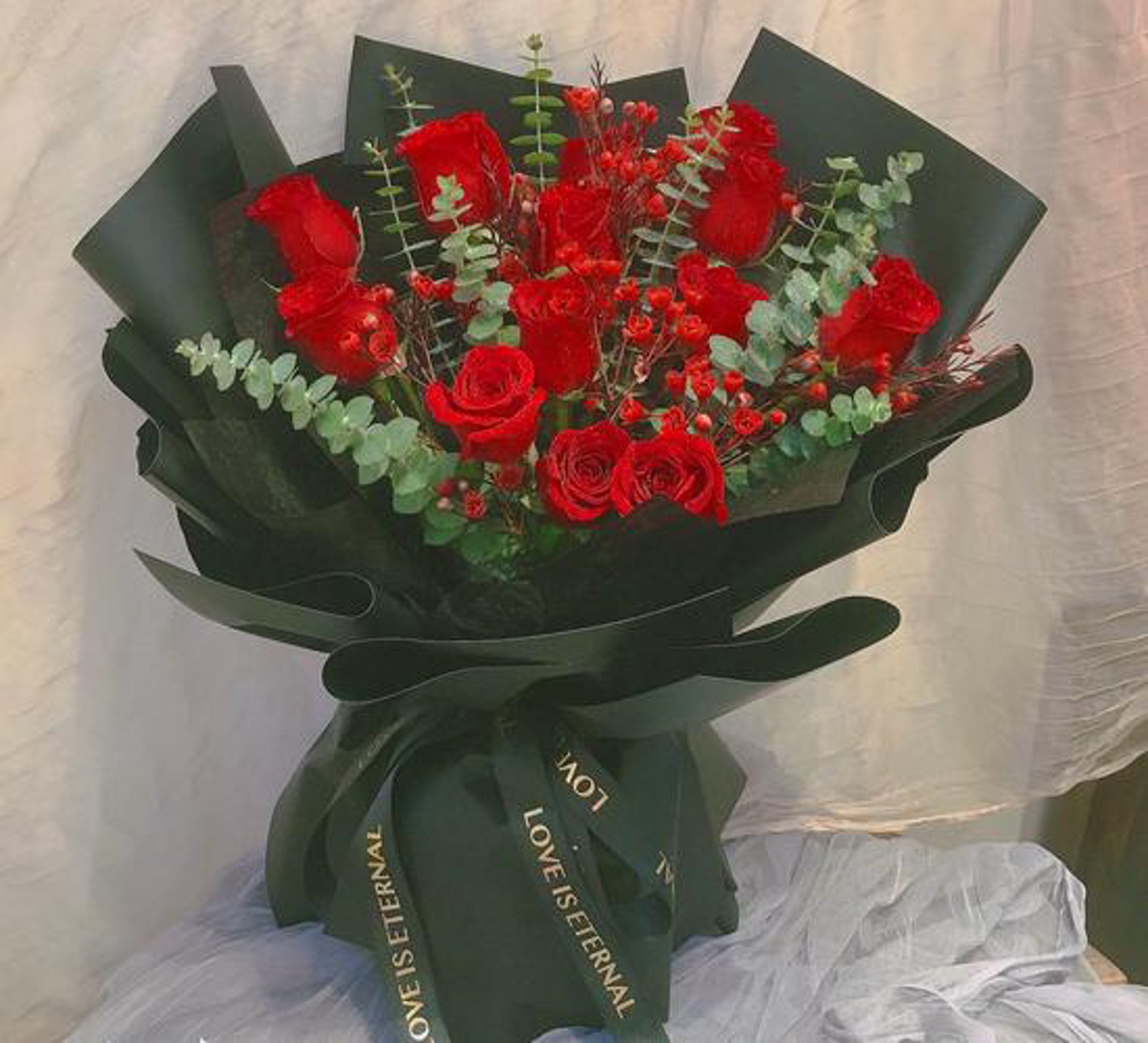 玫瑰迷妮花艺